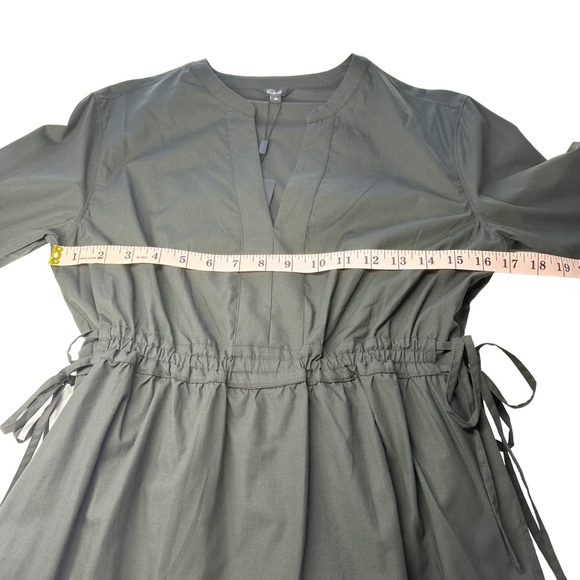 RAILS Ivy Organic Cotton-Blend Mini Dress NWT Long Sleeve Tiered Drawstring XS - Picture 12 of 16
